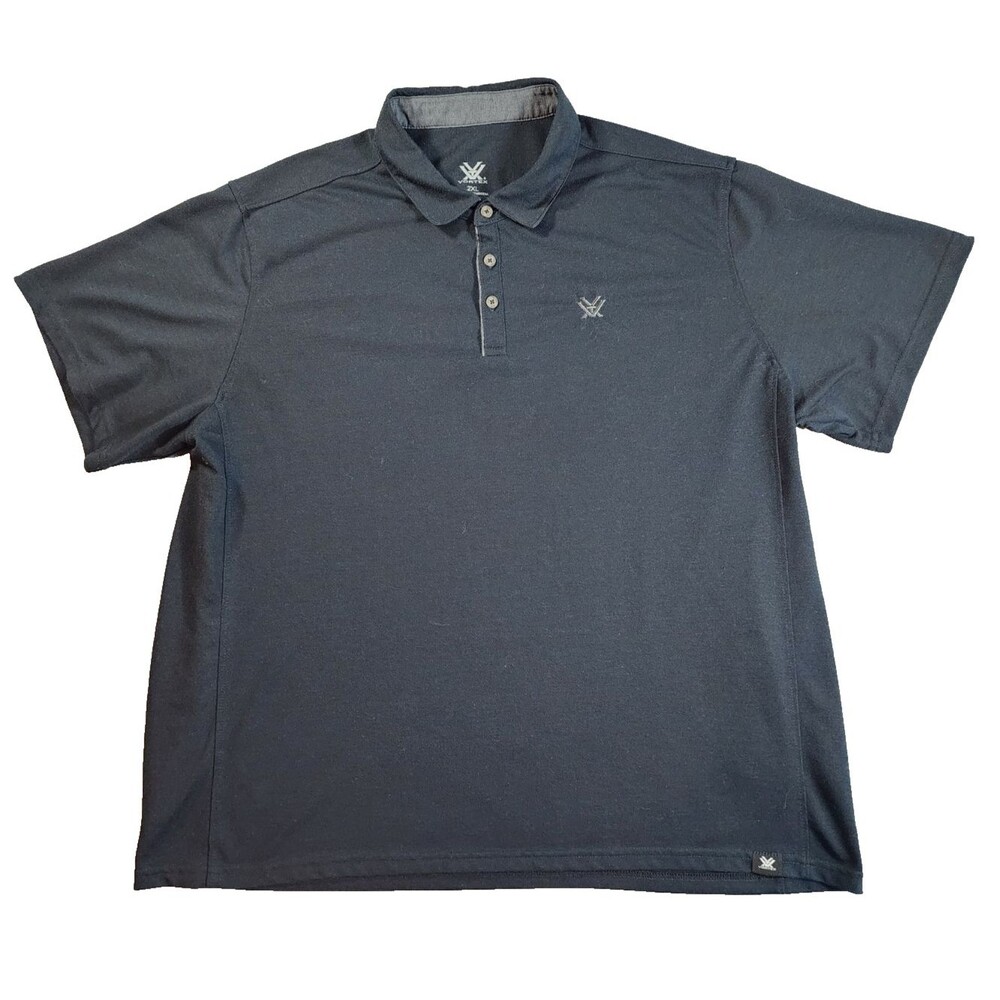 Vortex Mens Performance polo XXL Black Golf Casual Office